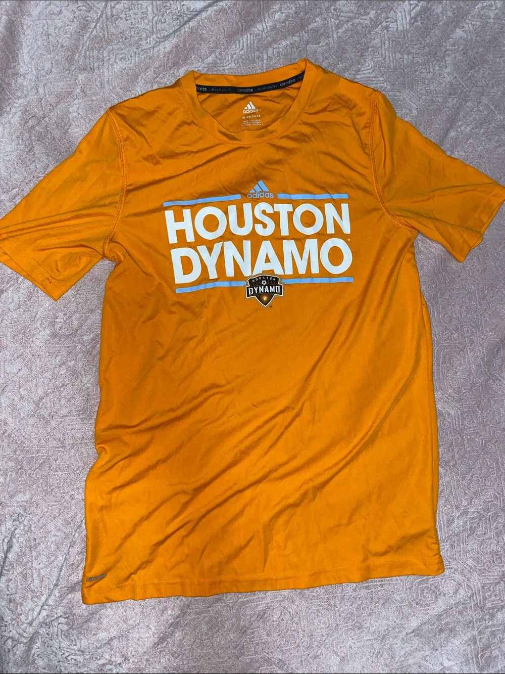 KIDS adidas Orange Houston Dynamo Graphic Tee